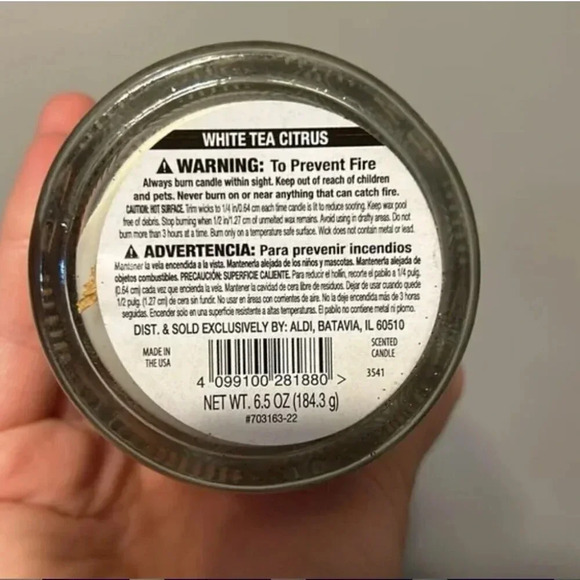 Set of 2 White Tea Citrus Candles | White Candles | Set of Candles | Vintage - Picture 2 of 5